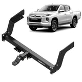 TAG Heavy Duty Towbar & Direct Fit Wiring for Mitsubishi Triton MQ Series With Rear Bumper Step (05/2015 - 11/2018) - Brixton 4x4 - Buy Online Now!