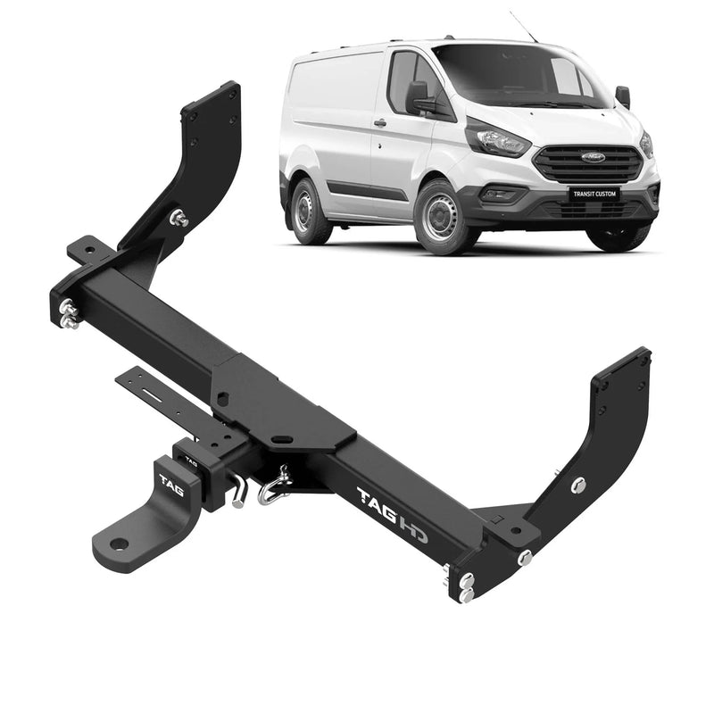 TAG Heavy Duty Towbar & Direct Fit Wiring for Ford Transit Custom VN (05/2014 - 02/2024) - Brixton 4x4 - Buy Online Now!