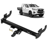TAG Heavy Duty Towbar & Direct Fit Wiring For Toyota Hilux Models With No Rear Bumper Step (10/2015 - on) - Brixton 4x4 - Buy Online Now!