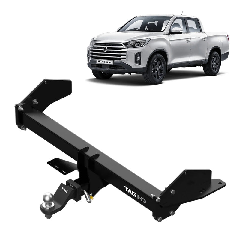 TAG Heavy Duty Towbar & Direct Fit WIring for Ssangyong Musso (03/2019 - on) - Brixton 4x4 - Buy Online Now!