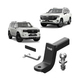 TAG 50mm Towbar Hitch & Wiring Harness Kit for Toyota Landcruiser 300 Series (07/2021 - on), Prado 250 Series (08/2024 - On) - Brixton 4x4 - Buy Online Now!