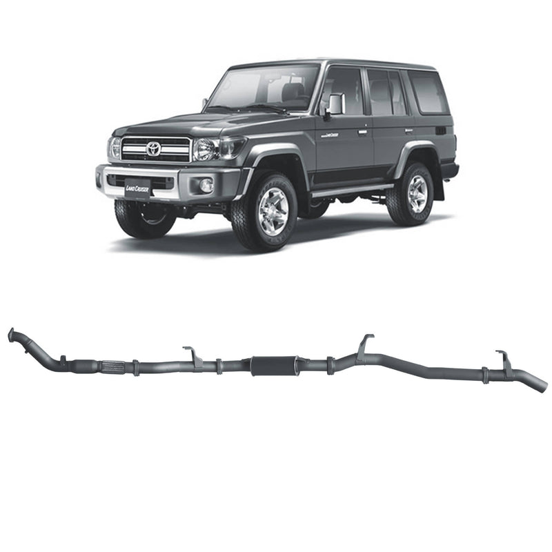 Redback Extreme Duty Exhaust for Toyota Landcruiser 76 Series Wagon (03/2007 - 10/2016)