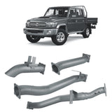 Redback Extreme Duty 4" DPF Back Exhaust for Toyota Landcruiser 79 Series Dual Cab
