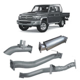 Redback Extreme Duty 4" DPF Back Exhaust for Toyota Landcruiser 79 Series Dual Cab - Brixton 4x4 - Buy Online Now!
