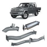 Redback Extreme Duty 4" DPF Back Exhaust for Toyota Landcruiser 79 Series Dual Cab