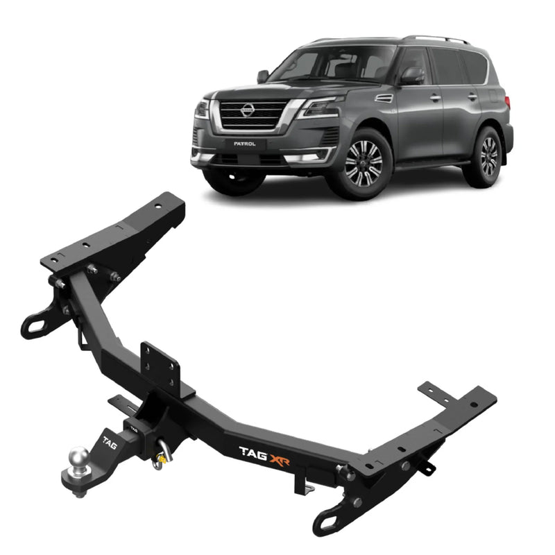 TAG Extreme Recovery Towbar & Direct Fit Wiring Harness For Nissan Y62 Patrol Series 1-5 (12/2012 - on) - Brixton 4x4 - Buy Online Now!