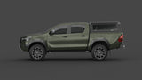Toyota HiLux N80 aluminium ute canopy – with sliding dog windows