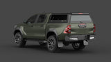 Toyota HiLux N80 aluminium ute canopy – with sliding dog windows