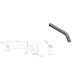 TAG Extra Long Towbar Hitch Pin - Suitable For Toyota Landcruiser 300 Series, Prado 250 Series