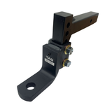 TAG Adjustable Heavy Duty Tow Ball Mount 90° Face, 50mm Square Hitch - 174mm Drop, 199mm Rise