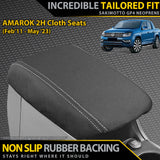 Volkswagen Amarok 2H (Cloth Seats) Neoprene Armrest Console Lid (Available)