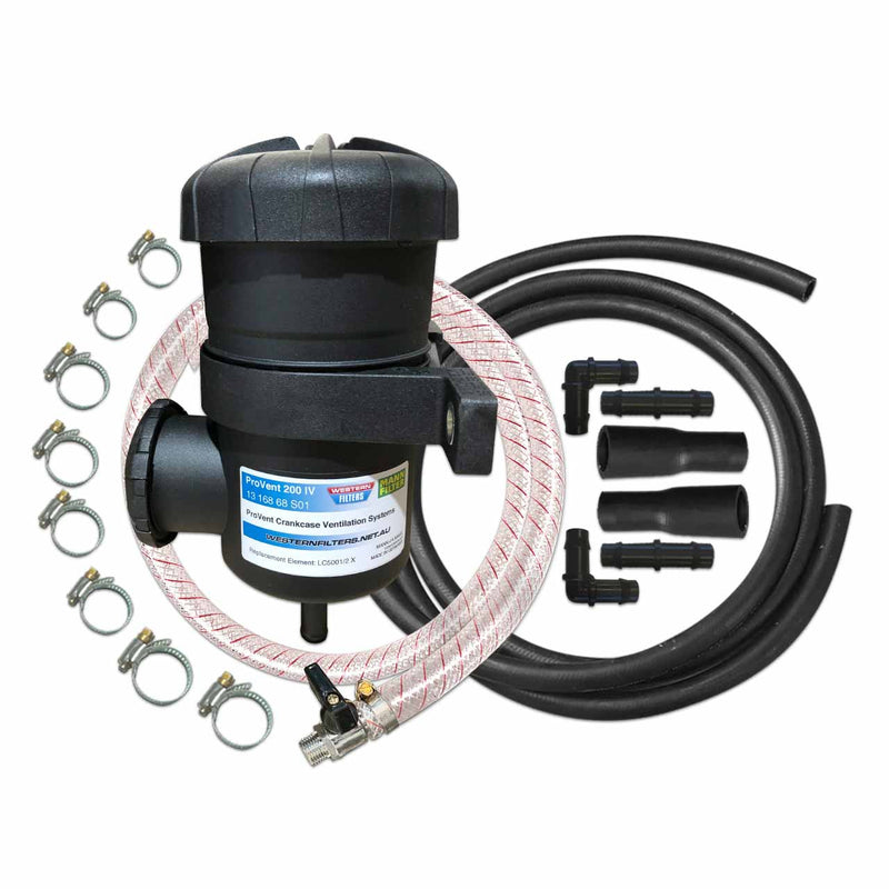 WF MANN ProVent 200 Oil Catch Can Kit - 12mm (1/2") for Nissan Patrol ZD30