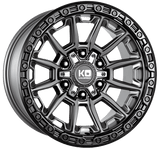 King Warrior Wheels In Matte Titanium