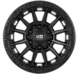 King Warrior Wheels In Satin Black