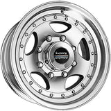 American Racing AR23 alloy wheel in Machined finish - front view
