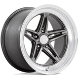 American Racing Groove VN514 alloy wheel in Anthracite with Diamond Cut lip - front view