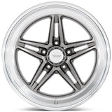 American Racing Groove VN514 alloy wheel in Anthracite with Diamond Cut lip - angled view