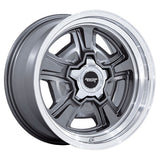American Racing Marauder VN517 anthracite alloy wheel with diamond cut lip front view