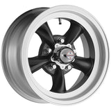 American Racing Torq Thrust D VN105 alloy wheel in Satin Black with Machined Lip - front view