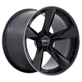 American Racing TTF alloy wheel in Gloss Black with DDT lip - front view