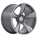 American Racing TTF alloy wheel in Matte Anthracite with Machined lip - front view