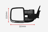 Clearview Compact Towing Mirror for Nissan Patrol Y62 2013 onwards (with snorkel)