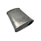 2.5" 10"x4" 14" Lukey Turbo O/O Triple Flow Muffler 430 Stainless Steel