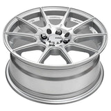 King Wheel Flash in Machined Silver Finish