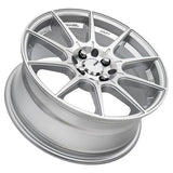 King Wheel Flash in Machined Silver Finish
