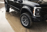 Fuel Off-Road Catalyst FC402 Wheels –  Platinum with Chrome Lip