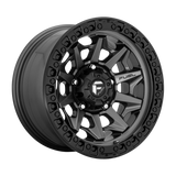 Fuel Offroad Covert Wheels D716 Matte Gunmetal with Black Rim