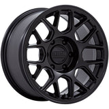 KMC Hatchet KM730 17x8.5 wheel in Matte Black - front face view