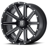 KMC Wheels XD818 HEIST Satin Black Milled 18"x9"