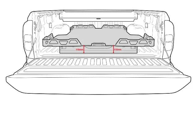 Ford Raptor Without Liners HSP LoadSlide suit Next Gen Ford Ranger Raptor - Without Tub Liner ...