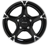 King Wheel Chaser 5 in Gloss Black Machined Finish
