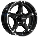 King Wheel Chaser 5 in Gloss Black Machined Finish