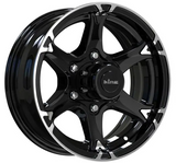 King Wheel Chaser 6 in Gloss Black Machined Finish