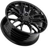 King Wheels Carbon in Gloss Black Finish