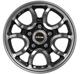 King Wheel Hydra 5 in Gloss Black Machined Finish