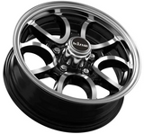 King Wheel Hydra 5 in Gloss Black Machined Finish