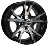 King Wheel Kt-5 in Gloss Black Machined Finish