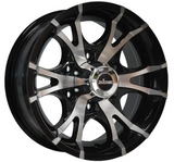 King Wheel Kt-6 in Gloss Black Machined Finish