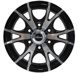 King Wheel Kt-6 in Gloss Black Machined Finish