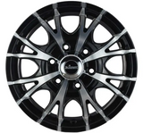 King Wheel Kt-8 in Gloss Black Machined Finish