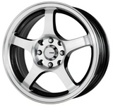 King Wheel Rocket in Machined Black Finish