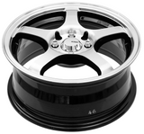 King Wheel Rocket in Machined Black Finish
