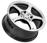King Wheel Rocket in Machined Black Finish