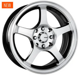King Wheel Rocket in Machined Black Finish