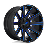 Fuel Off-Road Contra D644  Wheels - Gloss Black Blue Tinted Clear