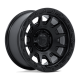 Fuel Off-Road Fortress FC884 Wheels - Matte Black with Gloss Black Lip